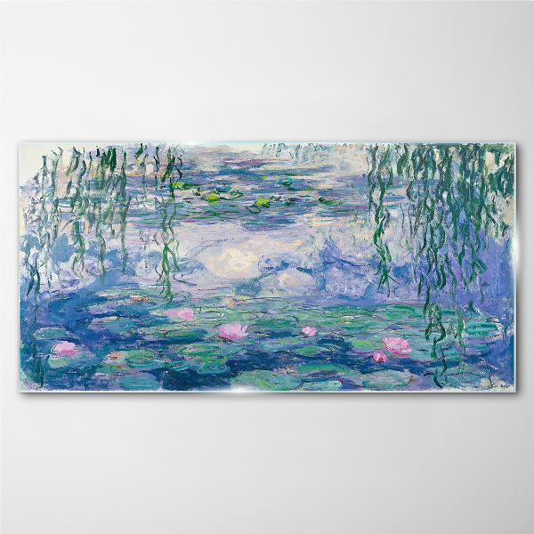 Foto op glas Waterlelies Monet