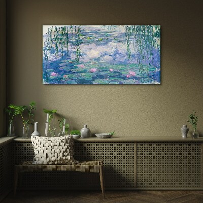 Foto op glas Waterlelies Monet
