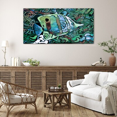 Foto op glas Kleurrijke vissenwereld