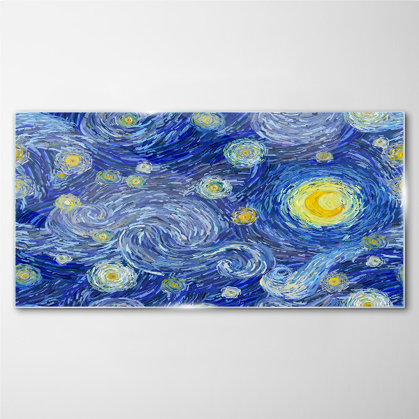 Glas foto Sterrennacht