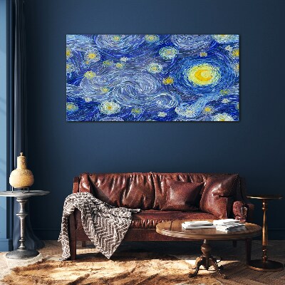 Glas foto Sterrennacht