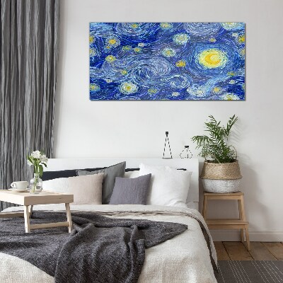 Glas foto Sterrennacht