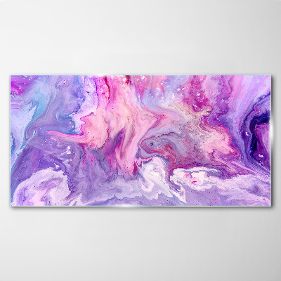 Schilderij op glas Golven van roze dromen