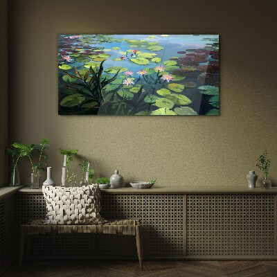 Glas foto Waterlelies