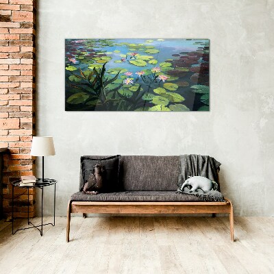 Glas foto Waterlelies