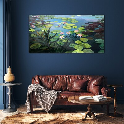 Glas foto Waterlelies