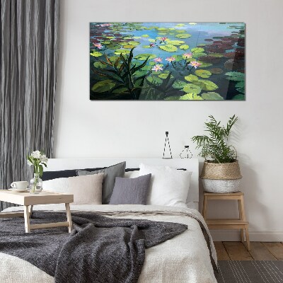 Glas foto Waterlelies