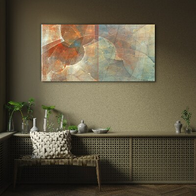 Foto op glas Abstracte kleurencompositie