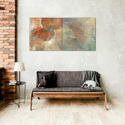 Foto op glas Abstracte kleurencompositie