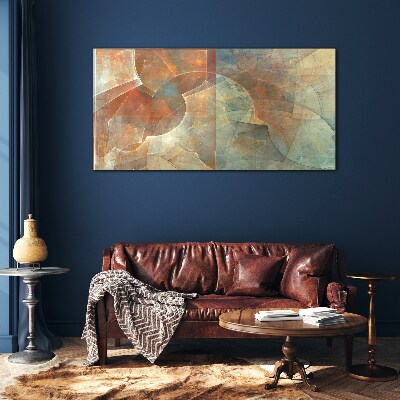 Foto op glas Abstracte kleurencompositie