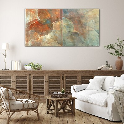 Foto op glas Abstracte kleurencompositie