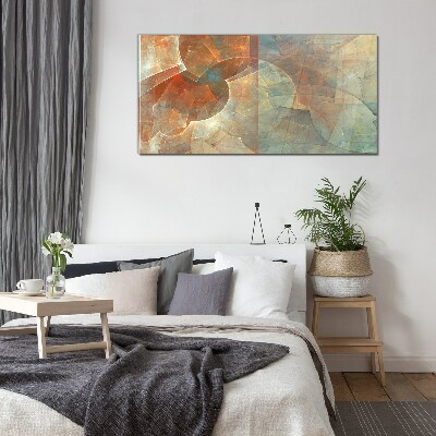 Foto op glas Abstracte kleurencompositie