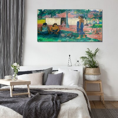 Foto op glas Ontspan in een tropische tuin