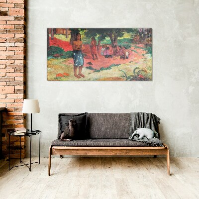 Schilderij op glas Een scène uit het leven op Hawaï