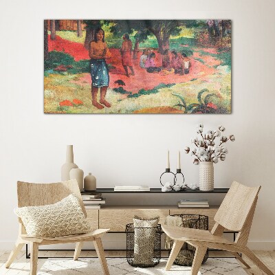 Schilderij op glas Een scène uit het leven op Hawaï