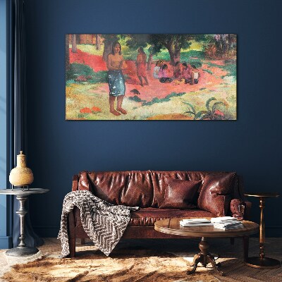 Schilderij op glas Een scène uit het leven op Hawaï