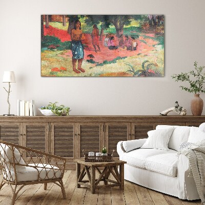 Schilderij op glas Een scène uit het leven op Hawaï