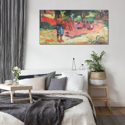 Schilderij op glas Een scène uit het leven op Hawaï