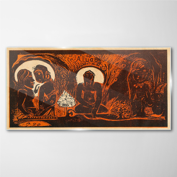 Schilderij op glas Ontmoeting in het maanlicht