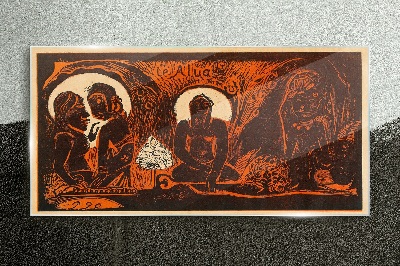 Schilderij op glas Ontmoeting in het maanlicht