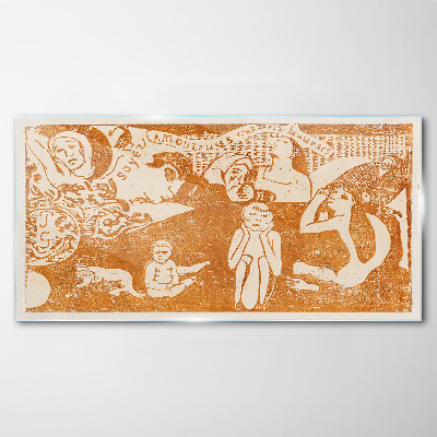 Schilderij op glas Reflecties op het menselijk bestaan