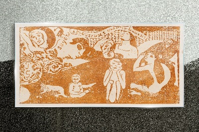 Schilderij op glas Reflecties op het menselijk bestaan