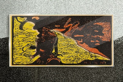 Glas foto Groene golf van emoties