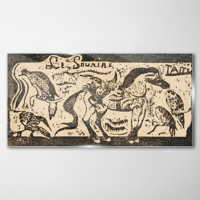 Glas foto Dieren in beweging