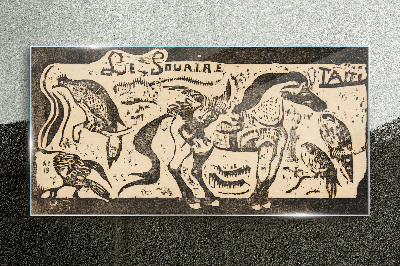 Glas foto Dieren in beweging