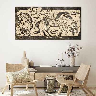 Glas foto Dieren in beweging