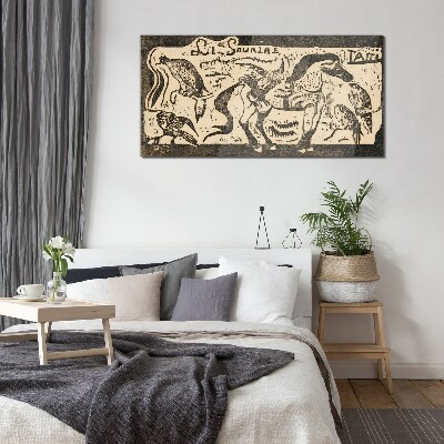 Glas foto Dieren in beweging