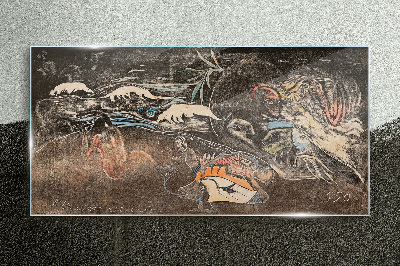 Schilderij op glas De rivier van leven en transformatie