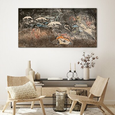 Schilderij op glas De rivier van leven en transformatie