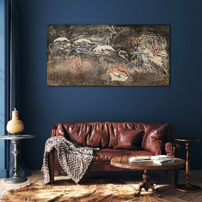 Schilderij op glas De rivier van leven en transformatie