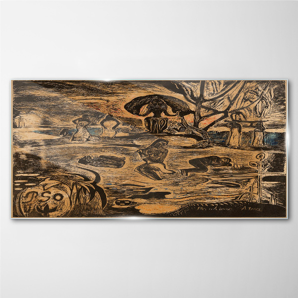 Glas foto Een zomermiddag aan het meer