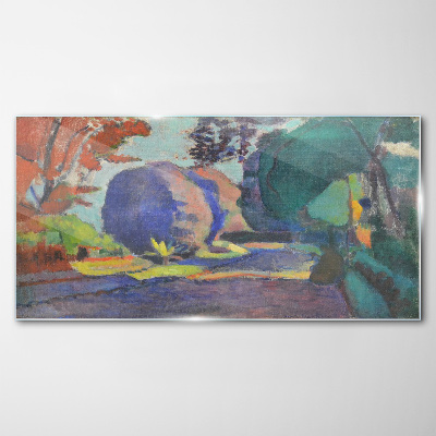 Glas foto Luxemburgse tuinen door Henri Matisse