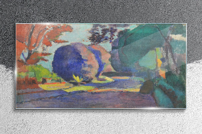 Glas foto Luxemburgse tuinen door Henri Matisse