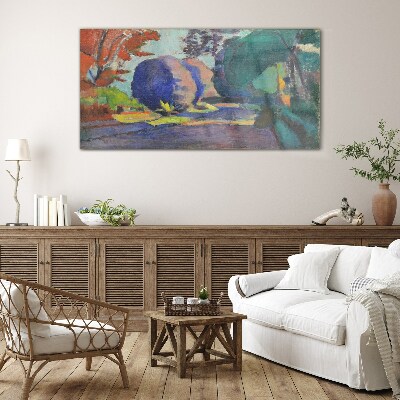 Glas foto Luxemburgse tuinen door Henri Matisse