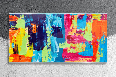 Foto op glas Kleurrijke abstractie op glas
