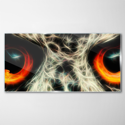 Schilderij op glas Ogen van vuur en mysterie