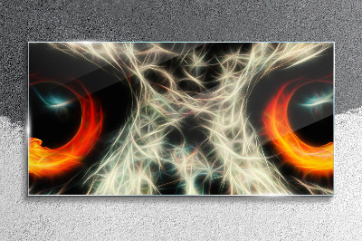 Schilderij op glas Ogen van vuur en mysterie