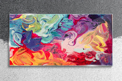 Glas foto Een kleurrijke wervelwind van emoties