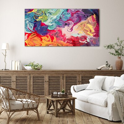 Glas foto Een kleurrijke wervelwind van emoties