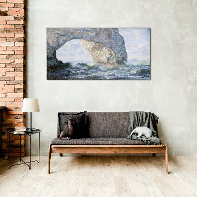 Schilderij op glas De Manneporte Monet