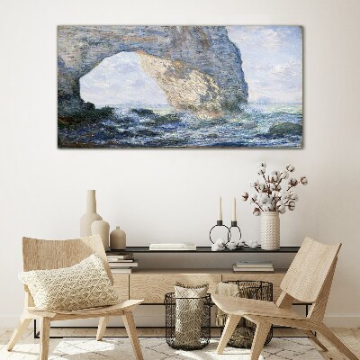 Schilderij op glas De Manneporte Monet