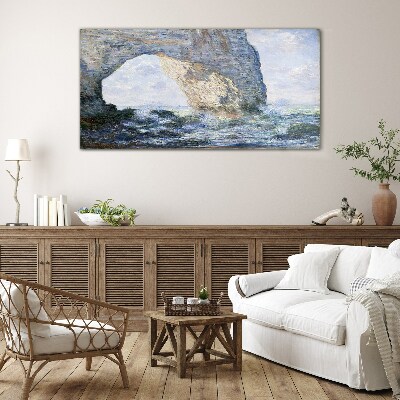 Schilderij op glas De Manneporte Monet