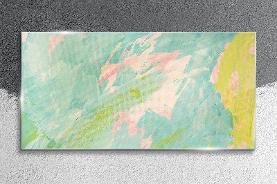 Glas foto Abstracte compositie in pastelkleuren