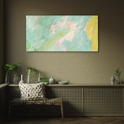 Glas foto Abstracte compositie in pastelkleuren