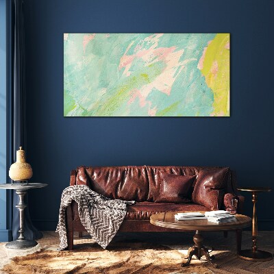 Glas foto Abstracte compositie in pastelkleuren
