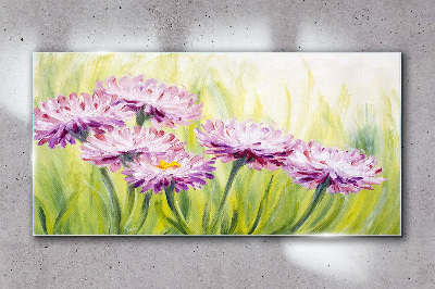 Schilderij op glas Bloemen in een lenteweide